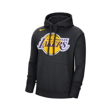 Ανδρική Μπλούζα Φούτερ Μπάσκετ NIKE LAL M NK FLC PO ESSNTL Μαύρο DN4709-010 