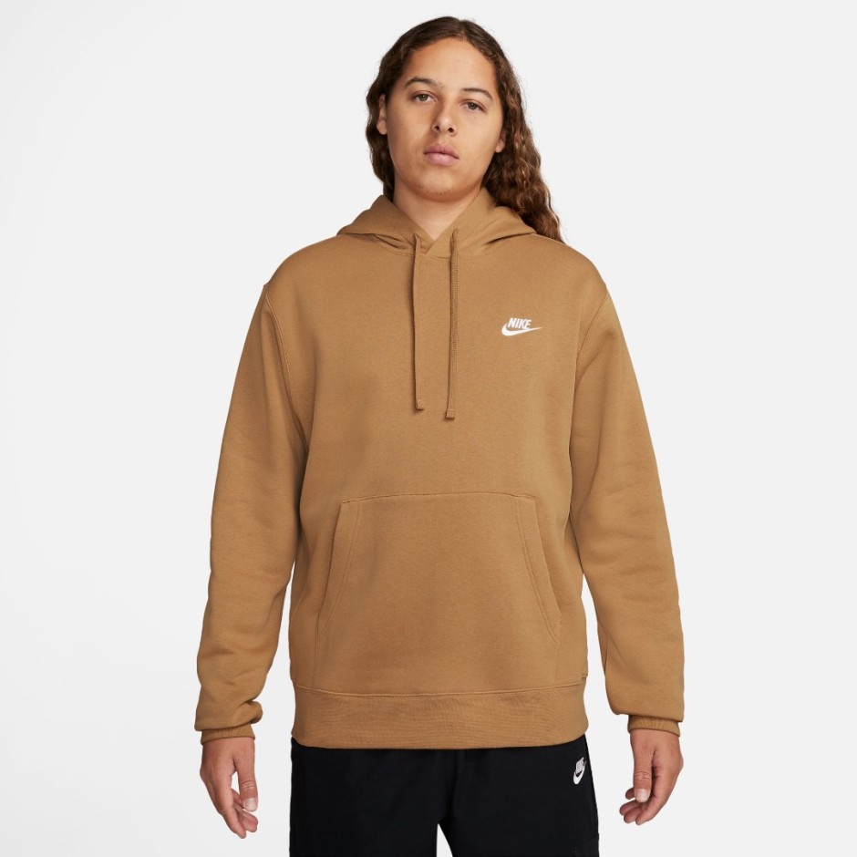 Ανδρικό Φούτερ Καφέ - Nike Sportswear Club Fleece