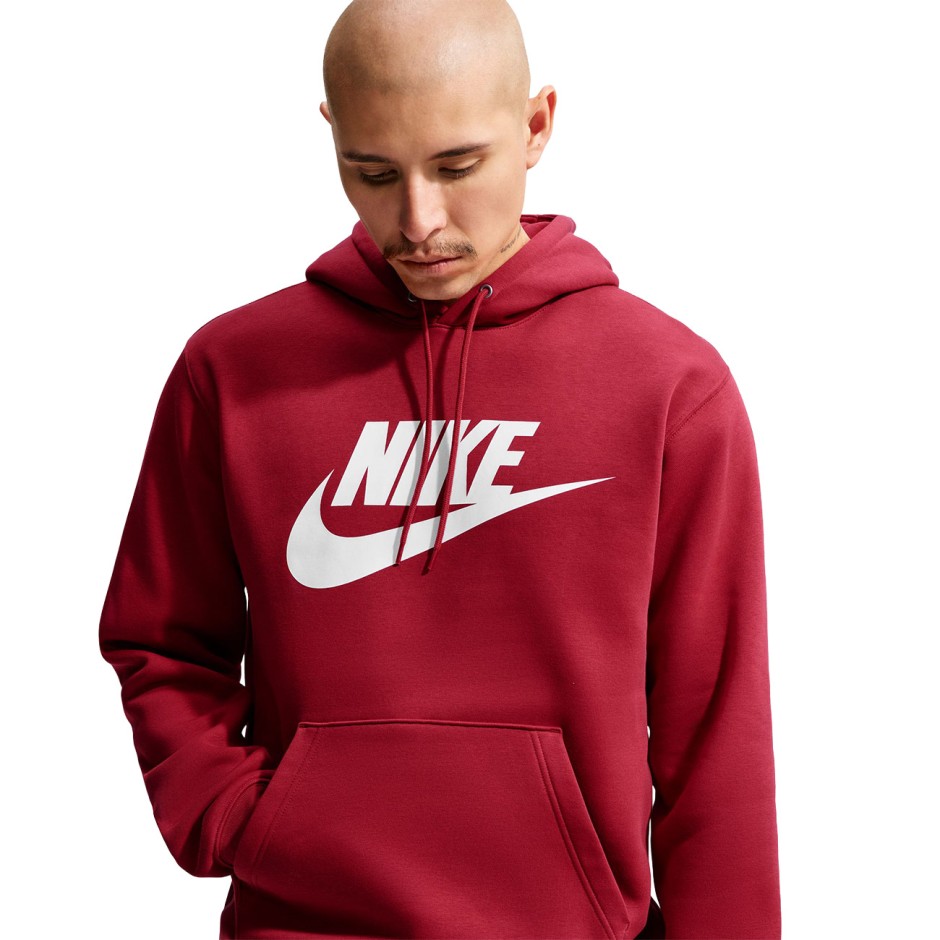 Men's Hoodie Red - Nike Club