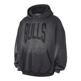 Ανδρικό Φούτερ NBA Ανθρακί - Nike Chicago Bulls Standard Issue Εικόνα 