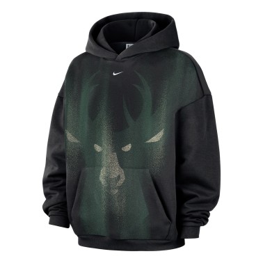 Men's NBA Hoodie Black - Nike Milwaukee Bucks Standard Issue