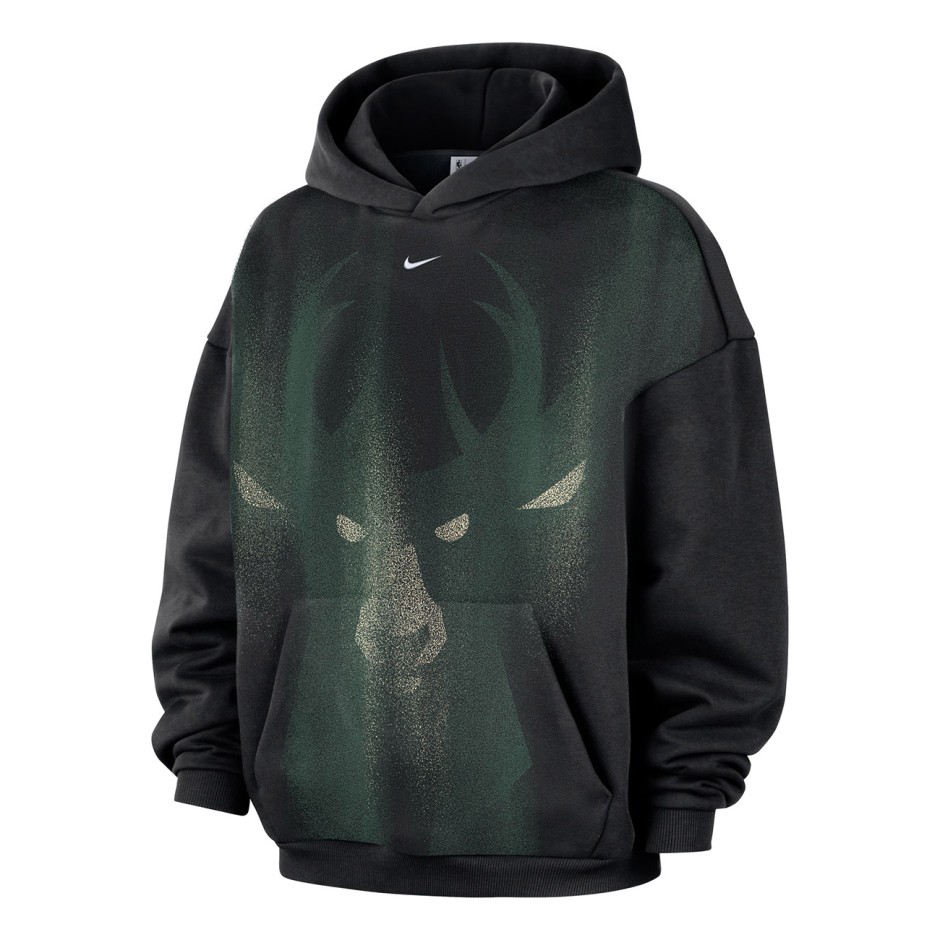 Men's NBA Hoodie Black - Nike Milwaukee Bucks Standard Issue