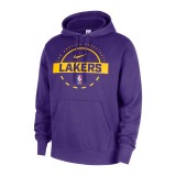 Ανδρικό Φούτερ NBA Μωβ - Nike Los Angeles Lakers Club Εικόνα 