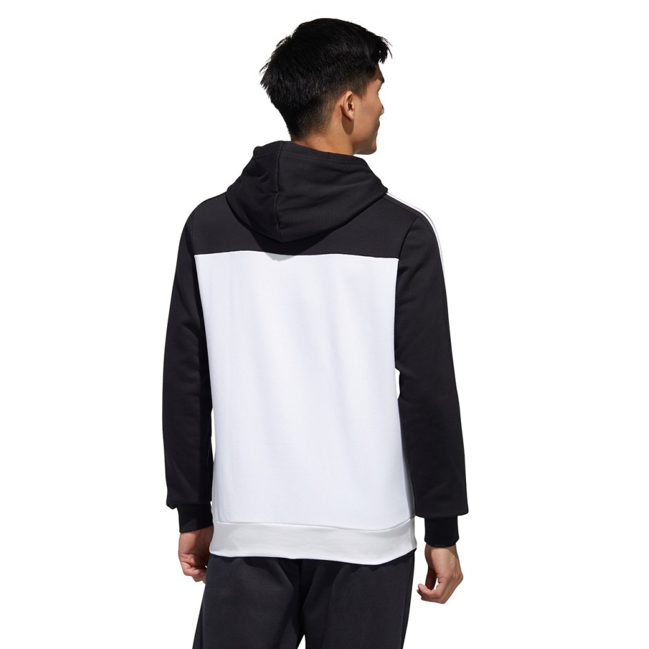 adidas Performance ESSENTIALS HOODED SWEATSHIRT GD5477 White-Black