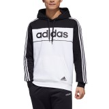 adidas Performance ESSENTIALS HOODED SWEATSHIRT GD5477 White-Black Image 