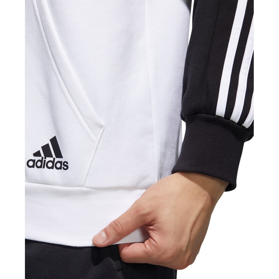 adidas Performance ESSENTIALS HOODED SWEATSHIRT GD5477 White-Black