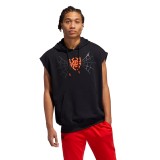 adidas Performance DM SS HOODIE FR5748 Μαύρο Εικόνα 