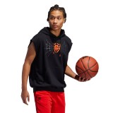 adidas Performance DM SS HOODIE FR5748 Μαύρο Εικόνα 1