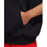 adidas Performance DM SS HOODIE FR5748 Μαύρο Εικόνα 4