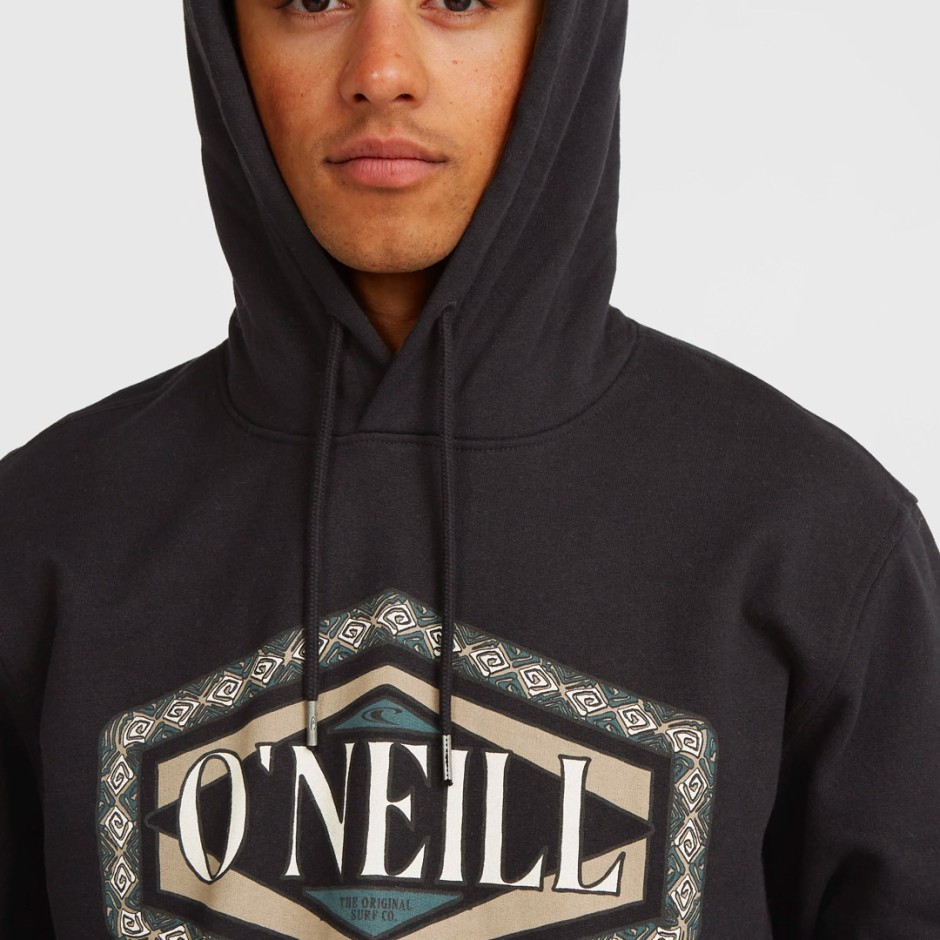 O'NEILL FRONT PRINT HOODIE 2750153-19010 Black