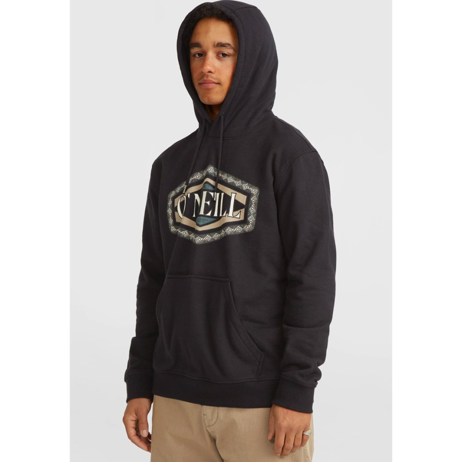 O'NEILL FRONT PRINT HOODIE 2750153-19010 Black