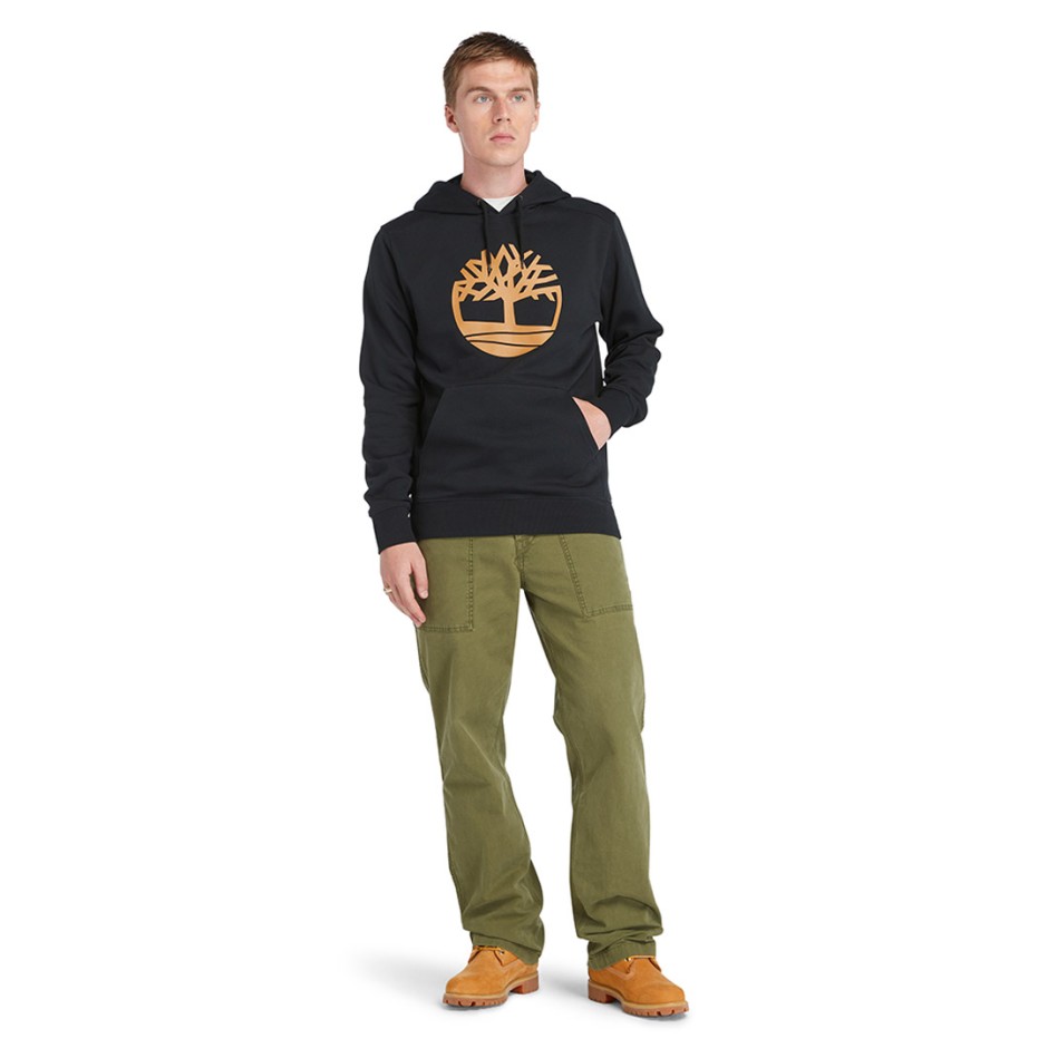 Ανδρικό Φούτερ Μαύρο - Timberland Tree-Logo