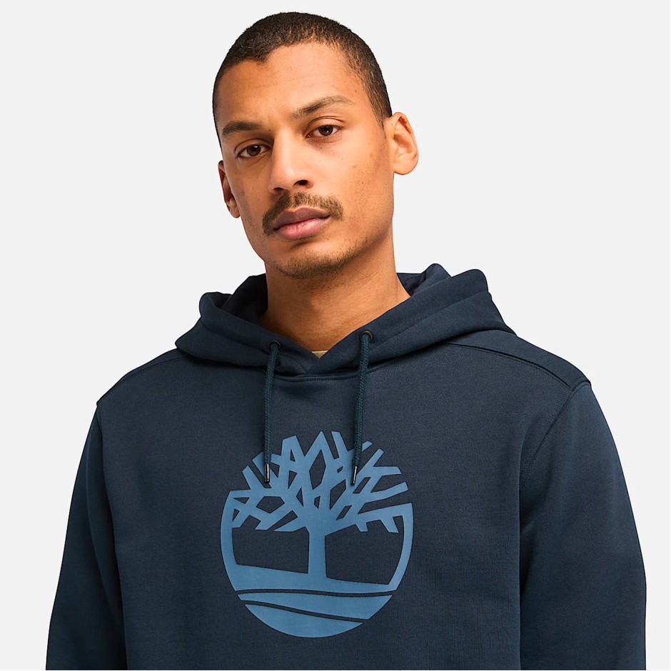 Ανδρικό Φούτερ Μπλε - Timberland Kennebec River Tree Logo