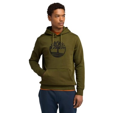 TIMBERLAND KENNEBEC RIVER TREE LOGO HOODIE TB0A2BJH302-302 Κhaki