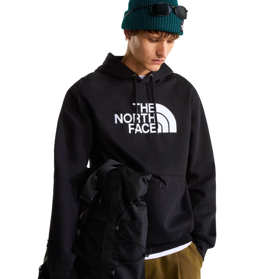 Men's Hoodie Black - The North Face TNF Essential Drew Peak Regular