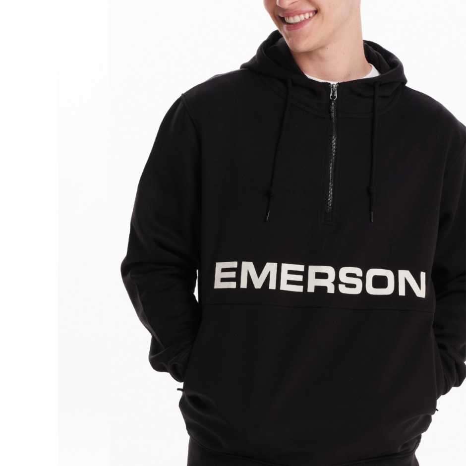 Ανδρικό Φούτερ Μαύρο - Emerson