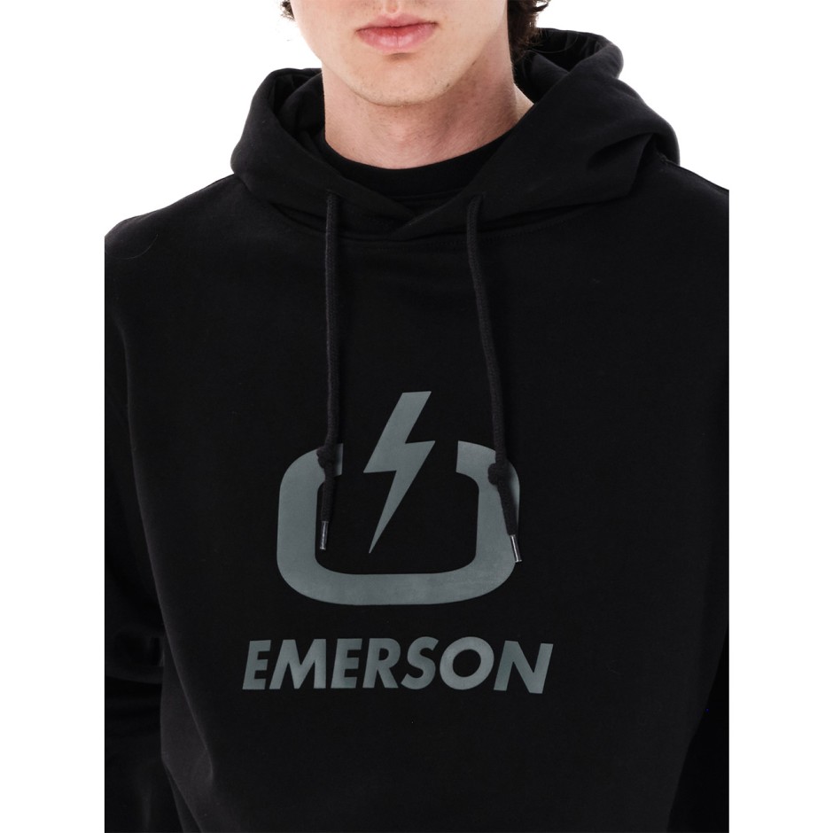 Ανδρικό Φούτερ Μαύρο - EMERSON Classic Logo