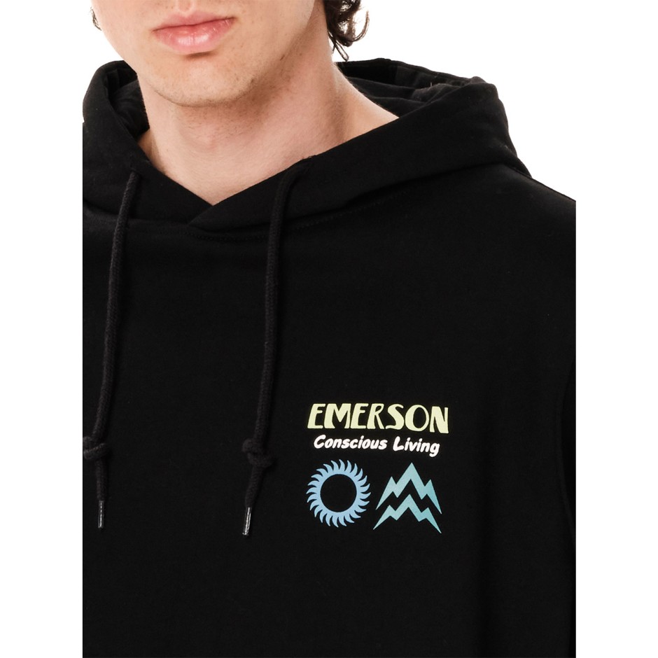 Ανδρικό Φούτερ Μαύρο - EMERSON 'Conscious Living'
