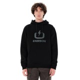 Ανδρικό Φούτερ Μαύρο - EMERSON Classic Logo Εικόνα 
