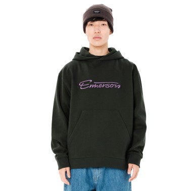 EMERSON MEN'S LOGO PULLOVER HOODIE 262.EM20.15-FOREST GREEN ΚΥΠΑΡΙΣΣΙ