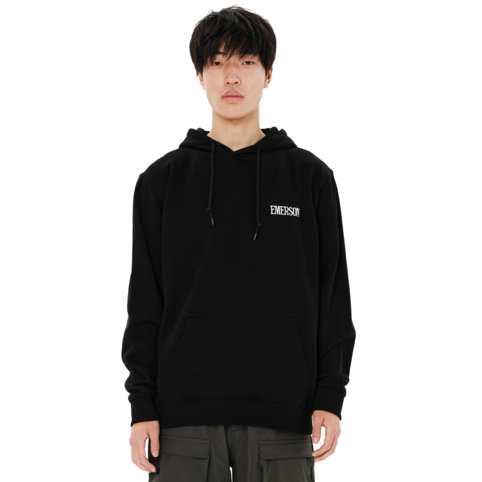 EMERSON MEN'S PULLOVER HOODIE 262.EM20.30-BLACK Black