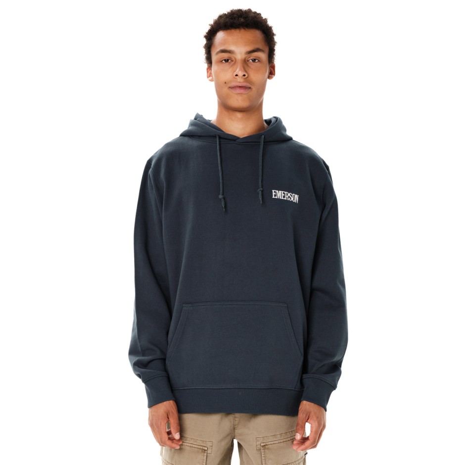 EMERSON MEN'S PULLOVER HOODIE 262.EM20.30-TEAL BLUE Petrol