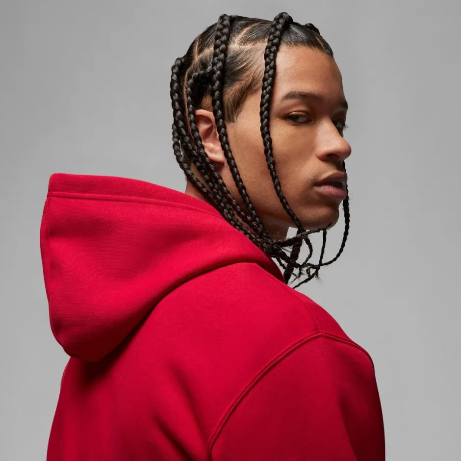 JORDAN M J ESS FLC PO HOODIE DQ7466-687 Red