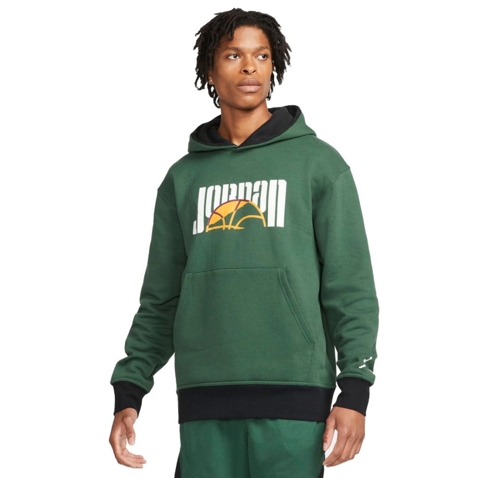 JORDAN SPORT DNA HBR MEN'S FLEECE PULLOVER HOODIE DC9639-333 Green