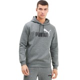 PUMA ESSENTIALS BIG LOGO MEN'S HOODIE 598014-03 Γκρί Εικόνα 