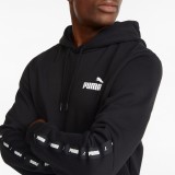 PUMA ESS+ TAPE HOODIE FL 849040-01 Black Image 1