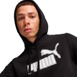PUMA SPORTS CLUB HOODIE FL 683241-01 Black Image 1