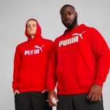 PUMA ESS NO. 1 LOGO HOODIE FL 682570-11 Red Image 4