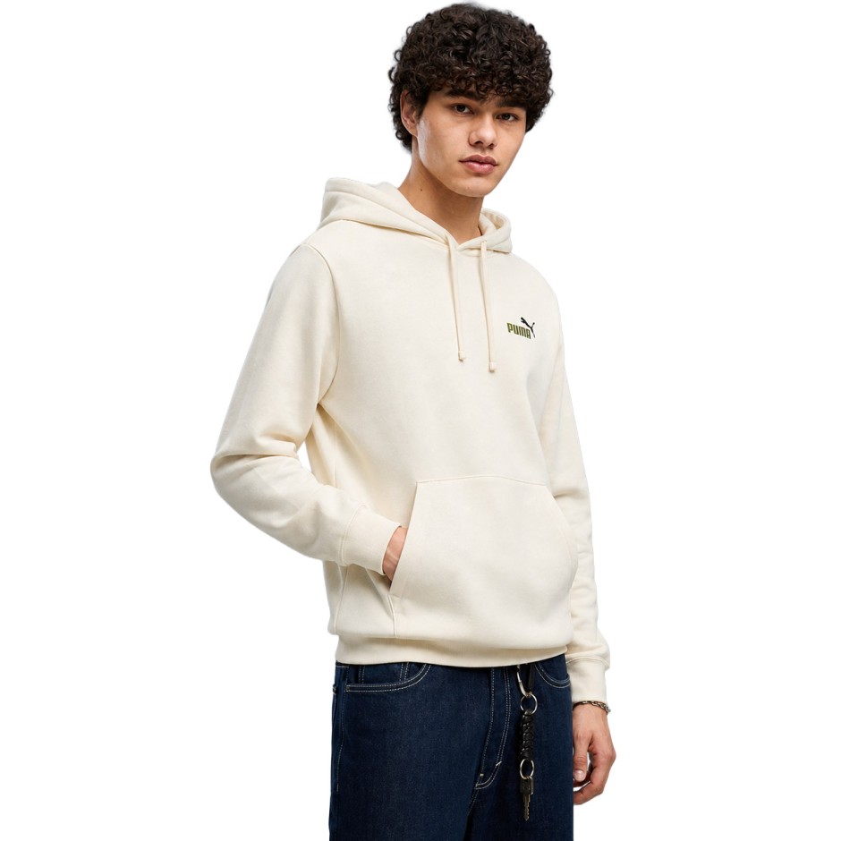 Ανδρικό Φούτερ Εκρού - PUMA Essentials 2 Color Small No. 1 Logo