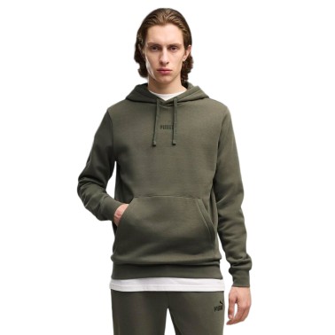 Men's Hoodie Olive - PUMA Essentials No. 1 Logo Fleece