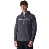 Champion Embroidered Script Logo Ανθρακί - Ανδρική Μπλούζα Φούτερ  Εικόνα 