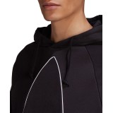 adidas Originals BIG TREFOIL OUTLINE HOODIE GE0823 Black Image 4