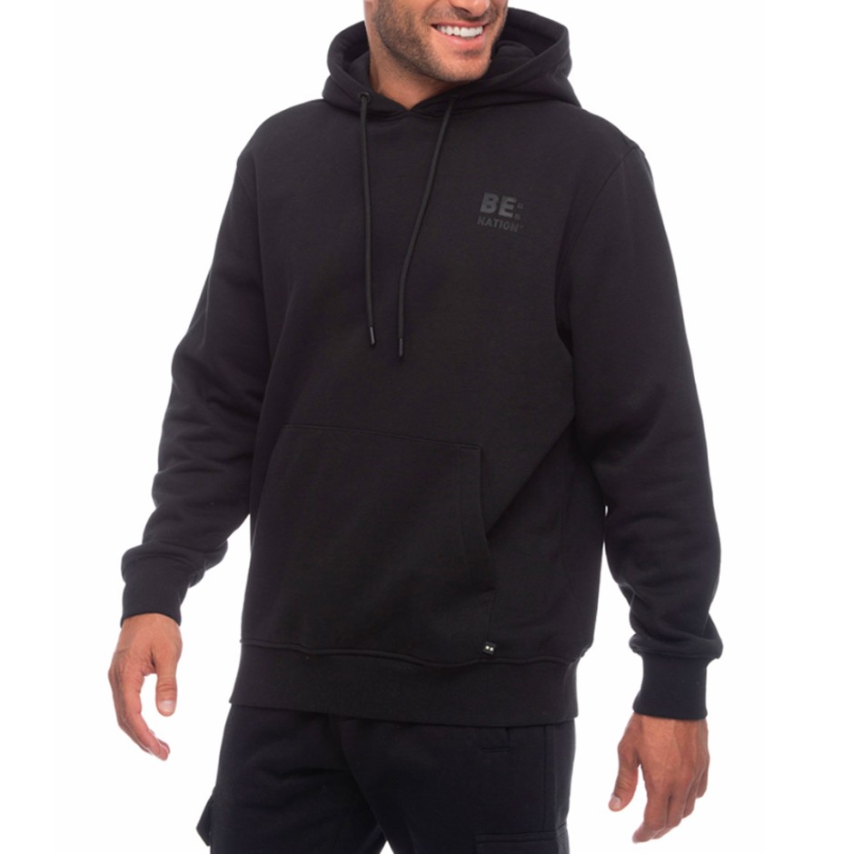 BE:NATION LOGO HOODIE 06302302-01 Black