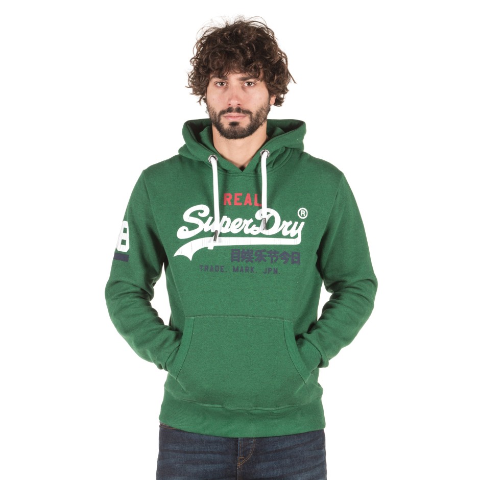 SUPERDRY D1 VINTAGE LOGO TRI HOOD M20366IR-YA5 Πράσινο