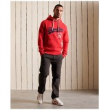 SUPERDRY VL SOURCE HOOD M2011391A-6CY Red