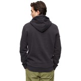 SUPERDRY TERRAIN LOGO OVERDYED HOODIE M2013017A-02A Black Image 0