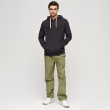 SUPERDRY TERRAIN LOGO OVERDYED HOODIE M2013017A-02A Black Image 4