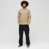 Superdry Overdyed Logo Μπέζ - Ανδρική Μακρυμάνικη Μπλούζα Εικόνα 3