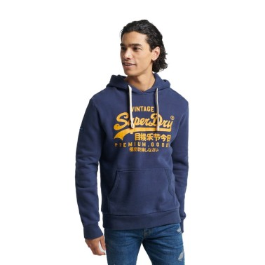 SUPERDRY D1 VINTAGE LOGO HERITAGE HOOD M2012063A-JUA Blue