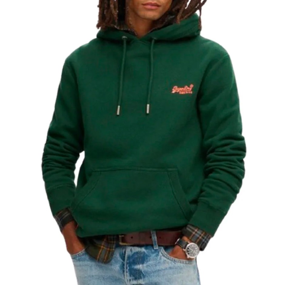 SUPERDRY D1 OVIN ESSENTIAL LOGO HOODIE M2013110A-27E Green