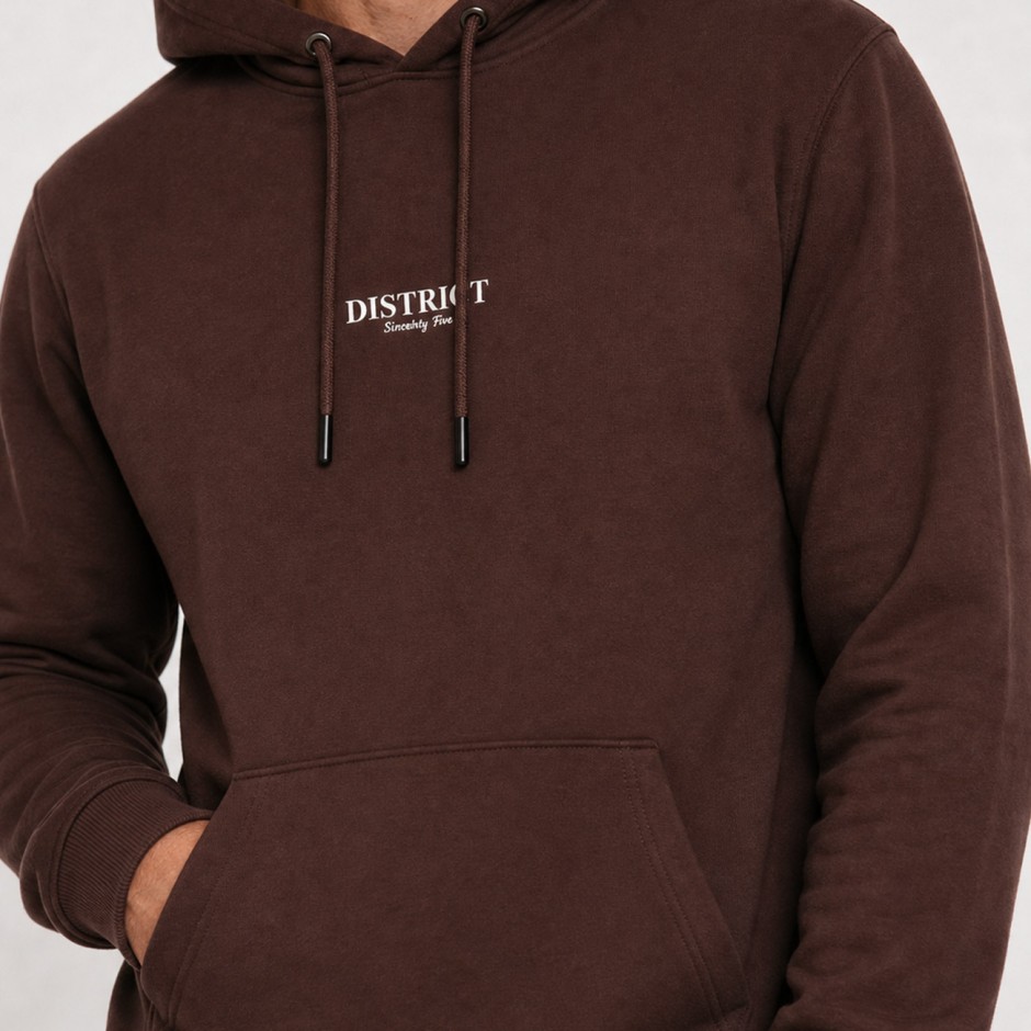 Men's Hoodie Brown - District75 