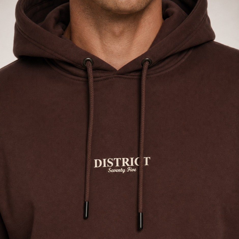 Men's Hoodie Brown - District75 