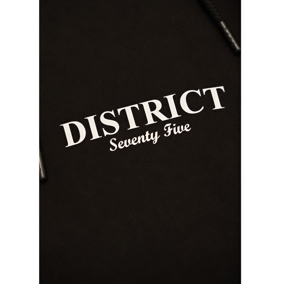 Men's Hoodie Black - District75 