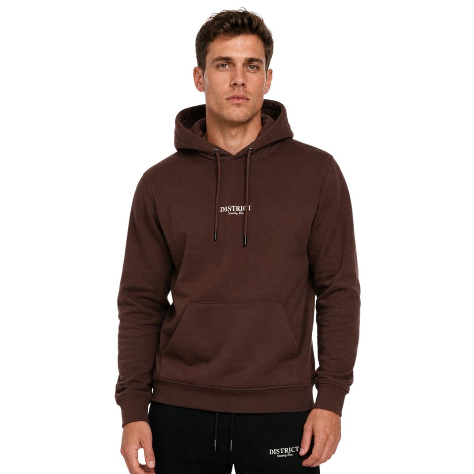 Men's Hoodie Brown - District75 