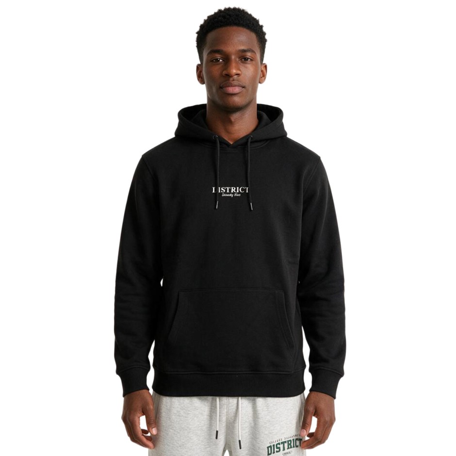 Men's Hoodie Black - District75 