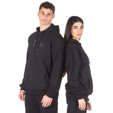 DISTRICT75 UNISEX ECO-FRIENDLY HOODIE 221MHO-100-071 Μαύρο